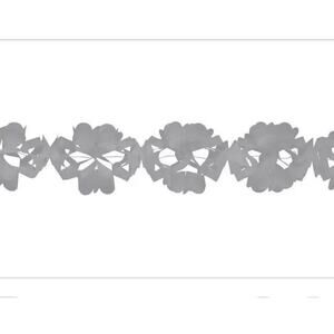 Creative Converting Tissue Gray Garland Party Decor 10' Long Birthday‎ Wedding